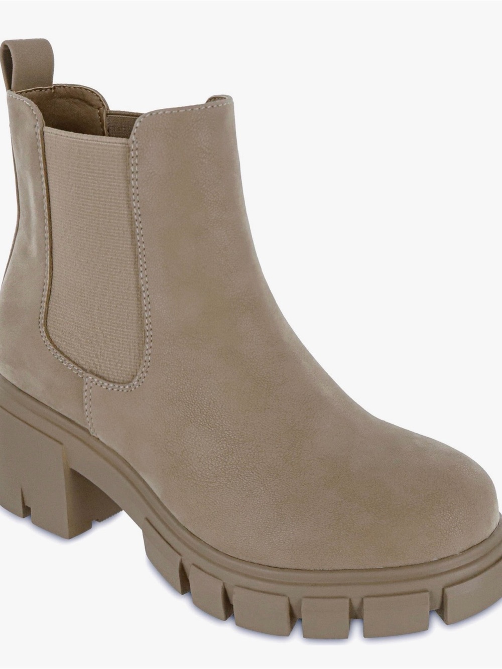 MIA Taupe Chunky Chelsea Ankle Boot